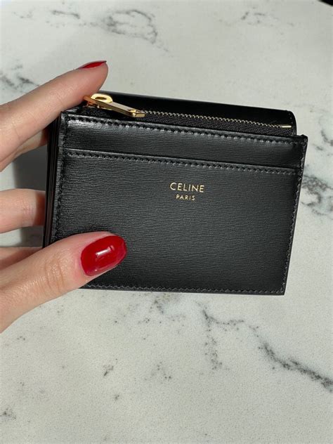 celine triomphe wallet with coin|celine detachable wallet.